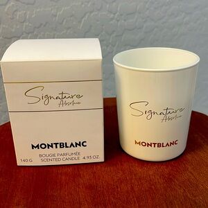 Montblanc 4.93oz candle
Bougie Parfumee 
Scented candle Signature Absolue 
NIB